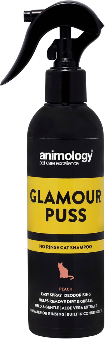 Animology Glamour Puss No Rinse Cat Shampoo, Peach, 250 Ml