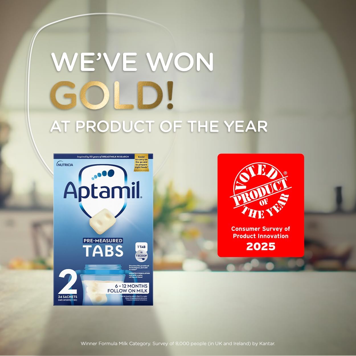 Aptamil 2 Follow On Baby Milk Formula Pre-Measured Tabs, 6-12 Months, 120 Tabs (Pack of 4) - 1 tab = 1 scoop (24g) : Amazon.co.uk: Grocery