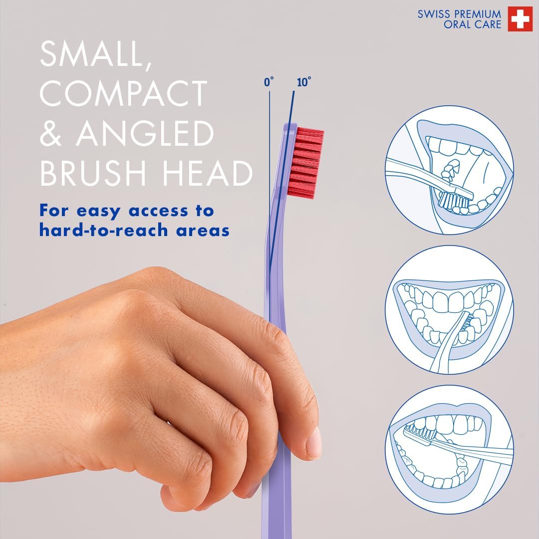 Curaprox CS 3960 Toothbrush Super Soft, Pack of 2, Assorted Color : Amazon.co.uk: Health & Personal Care