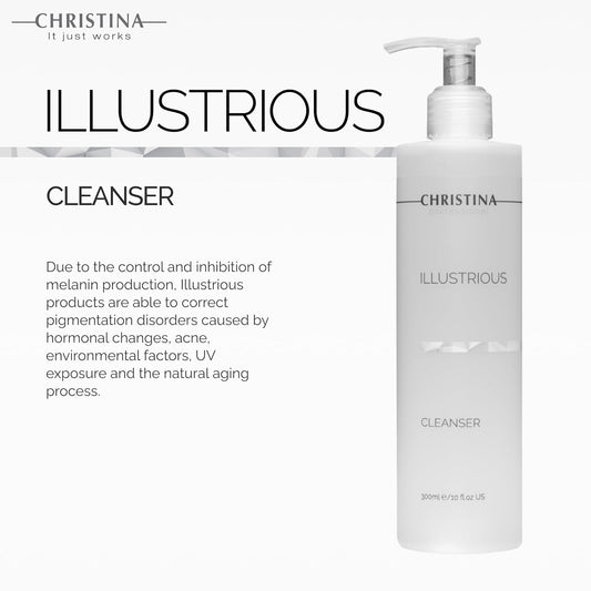 -Christina- Illustrious Refreshing Aha Facial Cleanser | Gentle Glycolic Acid Face Wash | Infused With Witch Hazel For Even Skin Tone & Radiance | For All Skin Types 300Ml / 1 Fl.Oz