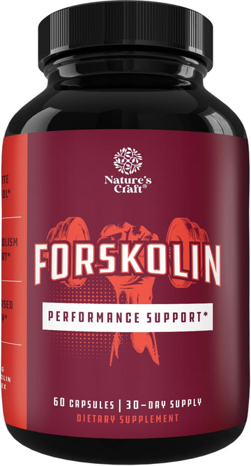 Max Strength Forskolin Weight Loss Supplement For Men And Women - Fast Acting Diet Pills Natural Appetite Suppressant Potent Fat Burner Builds Muscle Boosts Energy 60 Veggie Capsules