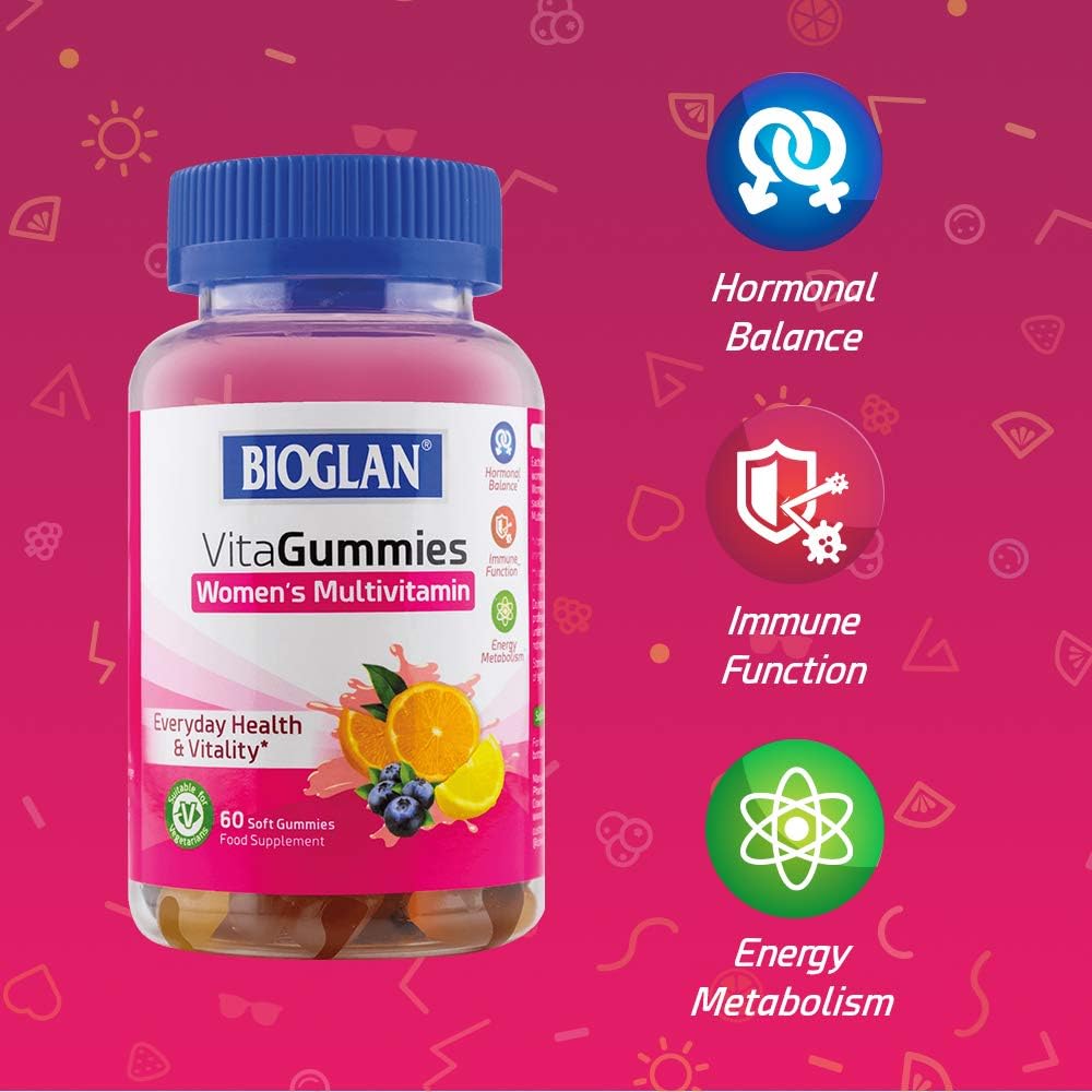 Bioglan Womens Multivitamin Vitagummies - 60 Soft Gummies : Amazon.co.uk: Health & Personal Care