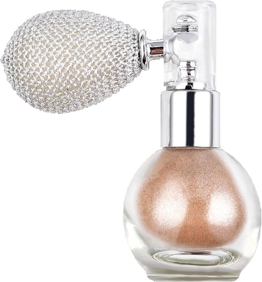 Body Highlighter Spray, Body Glitter For Hair And Body, Highlighter Makeup For Face, Long-Lasting Face Shimmer Spray Suitable For Stage, Festival Rave And Makeup (02# Champagne) : Beauty & Personal Care