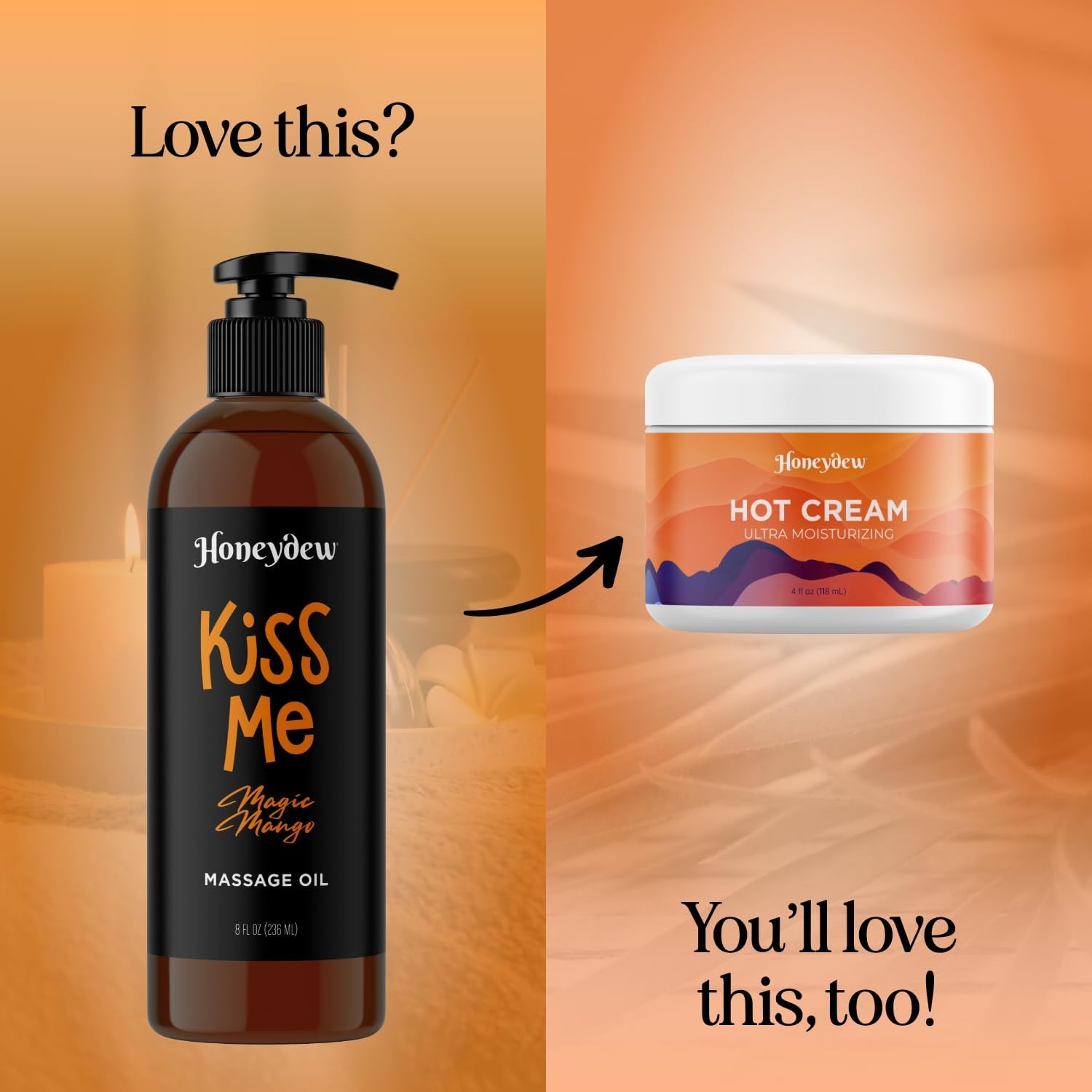 Mango Sensual Massage Oil for Couples - Alluring Tropical Full Body Massage Oil for Date Night and Nourishing Body Oil with Sweet Almond Oil - Smooth Gliding Non Staining Non Greasy Vegan Formula : Health & Household