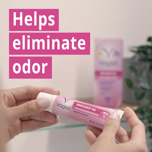 Vagisil Odor Block Gel With Hyaluronic Acid For Vaginal Health, Gynecologist Tested, Hypoallergenic, 1.05 Oz (Pack Of 1)