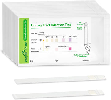 Easy@Home Urine Tract Infection Test: Uti Test Strips Individual Pouch For Women And Men Detects Leukocytes Nitrites - 2 In 1 Accurate Urinary Testing Kit For Home Use Tests 30 Count