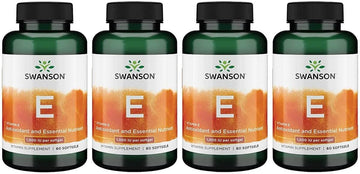Swanson Vitamin E 1000 Iu 1000 Iu (450 Milligrams) 60 Sgels (4 Pack)