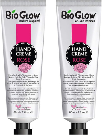 Bio Glow Hand Creme 60Ml Range - Pack Of 2 (Rose)