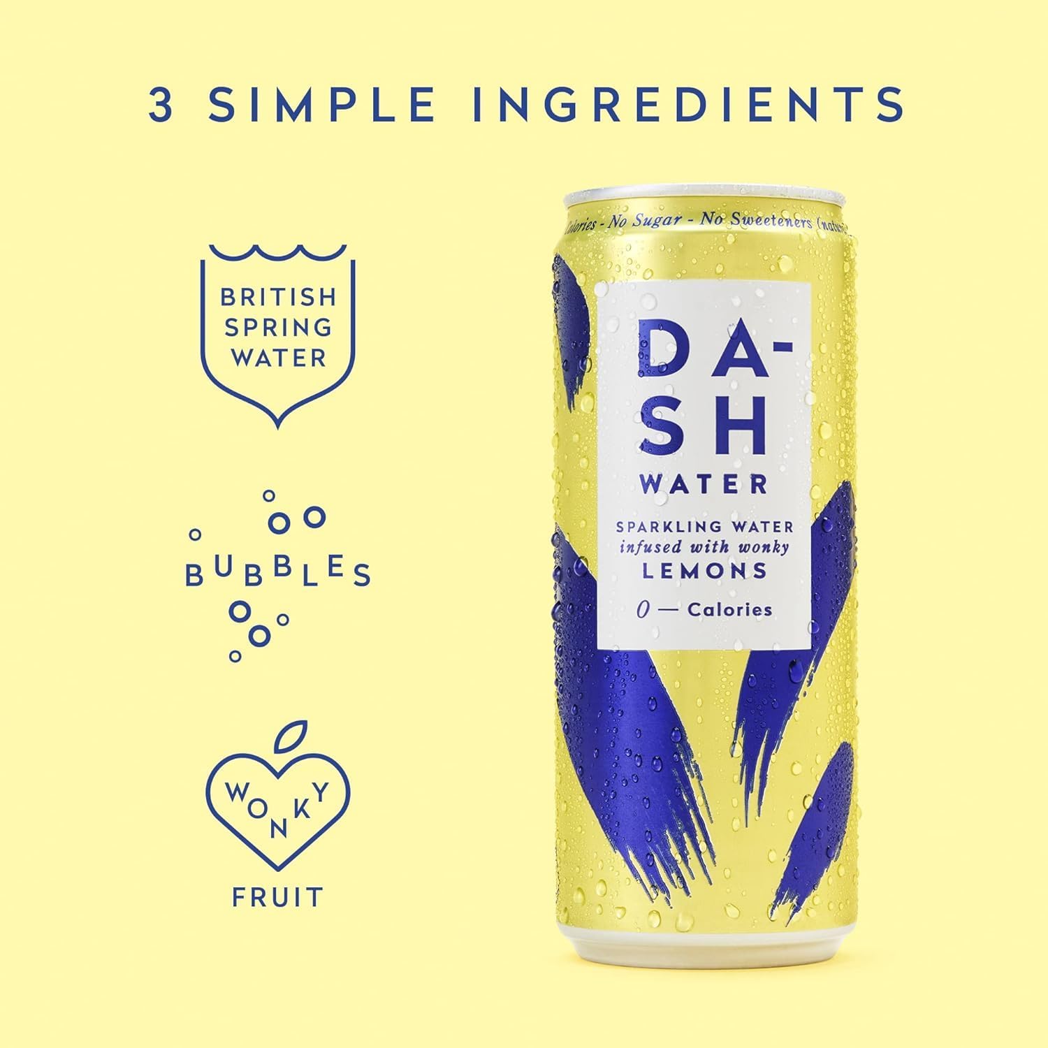 Dash Water - Pack of 48: Lemon, Raspberry, Mango, Peach - NO Sugar, Sweetener or Calories - Infused with Wonky Fruit (330ml per Can) : Amazon.co.uk: Grocery