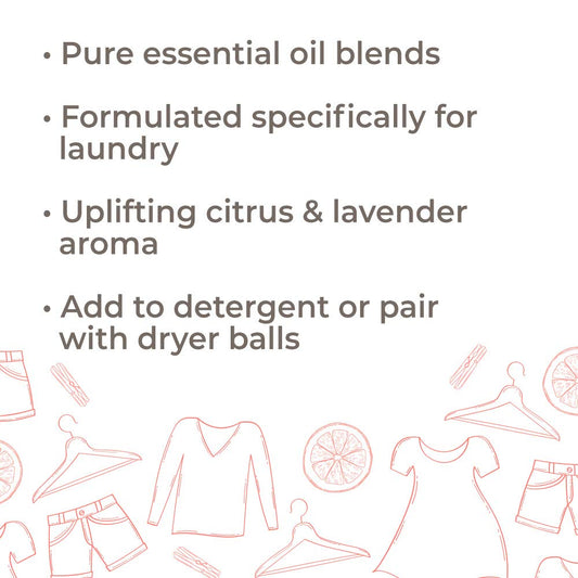 Plant Therapy Sparkling Grapefruit Laundry Essential Oil Blend 10 Ml (1/3 Oz) Pure, Undiluted, Wash Fragrance And Scent Enhancer