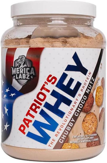 'Merica Labz Patriot'S Whey, The Revolutionary'S Protein, 25G Protein, 25 Servings (Chubby Choco Nutz)