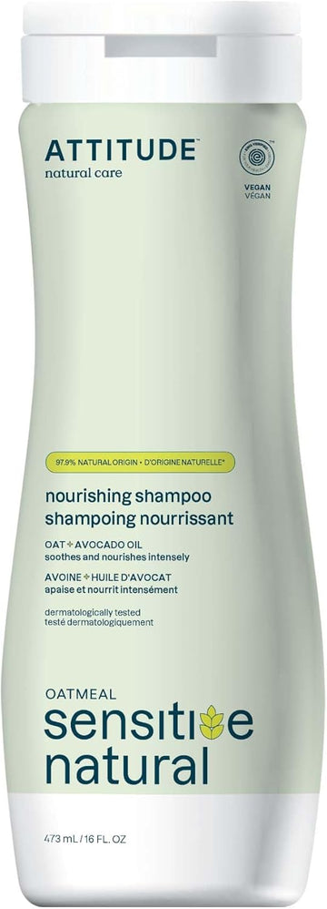 Attitude Color Care Hair Shampoo For Sensitive Dry Scalp, Ewg Verified, Soothing Oat, Protects Color, Naturally Derived Ingredients, Vegan And Plant-Based, 473 Ml
