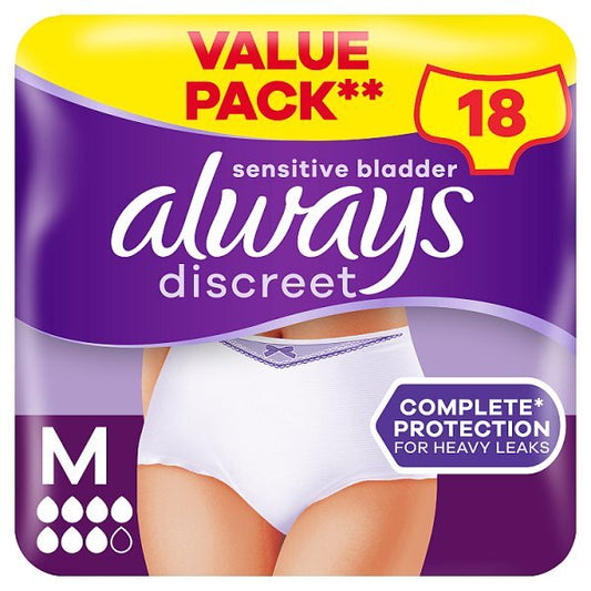 Alwaysdiscreetunderwearincontinencepants 18 Count