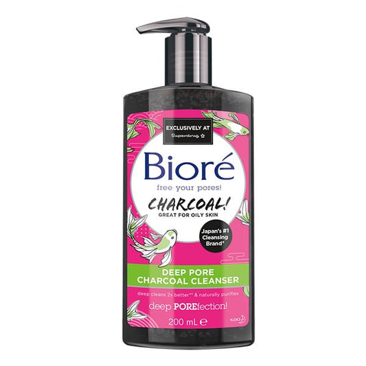 Biore Deep Pore Charcoal Cleanser 200Ml