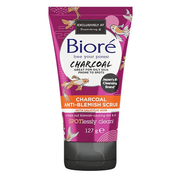 Biore Charcoal Anti-Blemish Face Scrub 127G