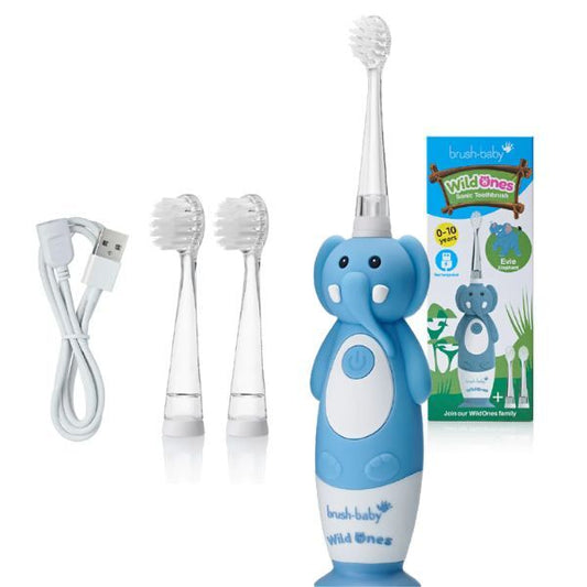 Brush Baby Wildones⢠Elephant Kids Rechargeable Toothbrush