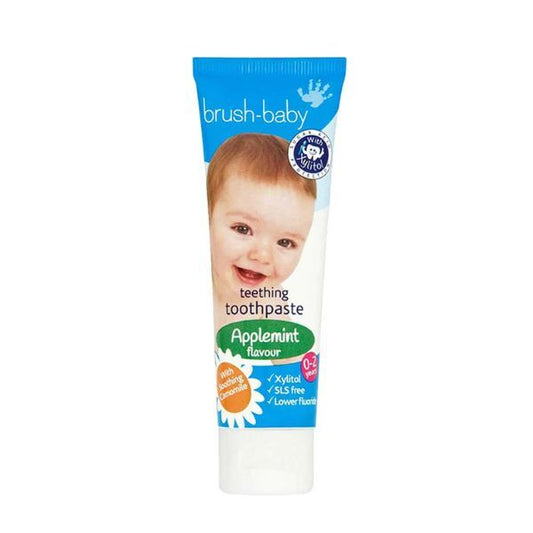 Brush Baby Teething Baby Toothpaste 50Ml Applemint Flavour