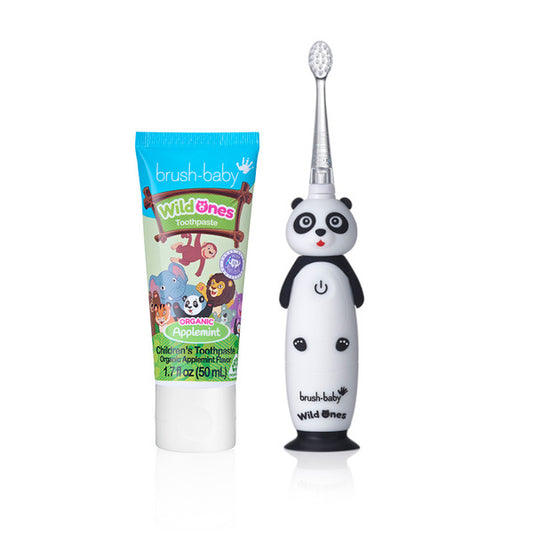 Brush Baby Wildones-Panda Toothbrush & Applemint Toothpaste