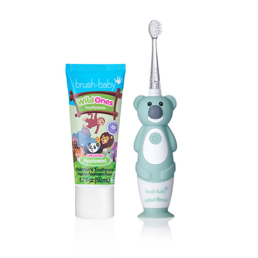 Brush Baby Wildones⢠Koala Toothbrush & Applemint Toothpaste