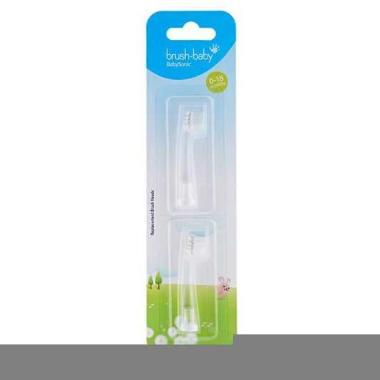 Brush Baby Replacement BabysonicÂŽ Toothbrush Heads (2 Pk)