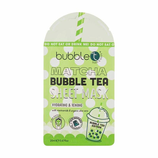 Bubble T Cosmetics Matcha Sheet Mask (10 Pack)