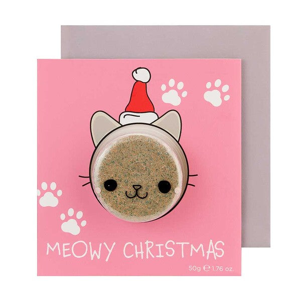 Bubble T Cosmetics Bath Bomb 'Meowy Christmas' Card (50G)
