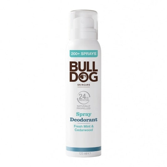 Bulldog Skincare Fresh Mint & Cedarwood Spray Deo 125Ml