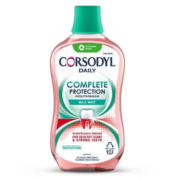 Corsodyl Complete Protection Mild Mint Mouthwash 500Ml