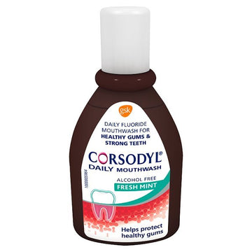 Corsodyl Medicated Antibacterial Mouthwash Mint, 50Ml
