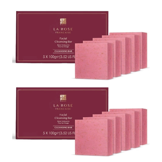 Dr.Botanicals La Rose Française Cleansing Bar Pack 10 X 100G