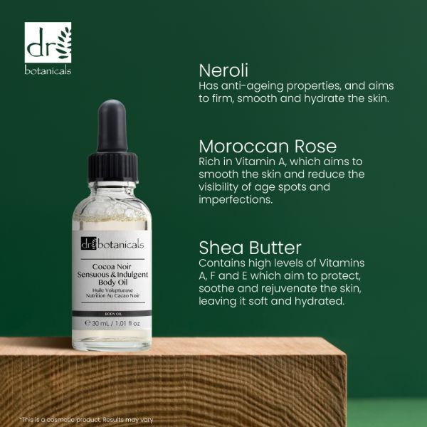 Dr.Botanicals Coco Noir Sensuous & Indulgent Body Oil 30Ml