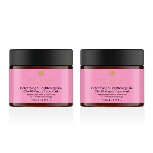 Dr.Botanicals Detoxifying Pink Clay Mask Twin Pack 2 X 50Ml