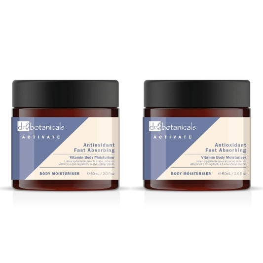 Dr.Botanicals Vitamin Body Moisturiser Duo Pack 2 X 60Ml