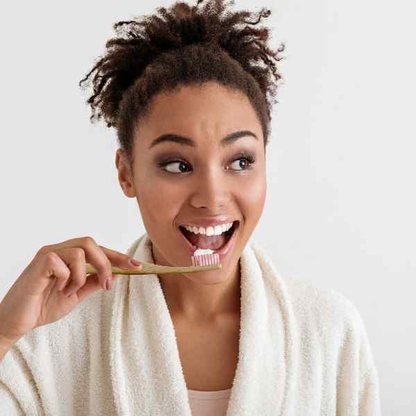 Dr.Botanicals Bamboo Toothbrush Pink Twin Value Savings Pack