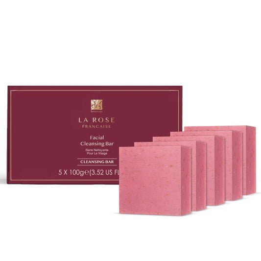 Dr.Botanicals La Rose Française Cleansing Bar Pack Of 5 100G