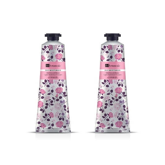 Dr.Botanicals Moroccan Rose Light Cream Twin Pack 2 X 50Ml