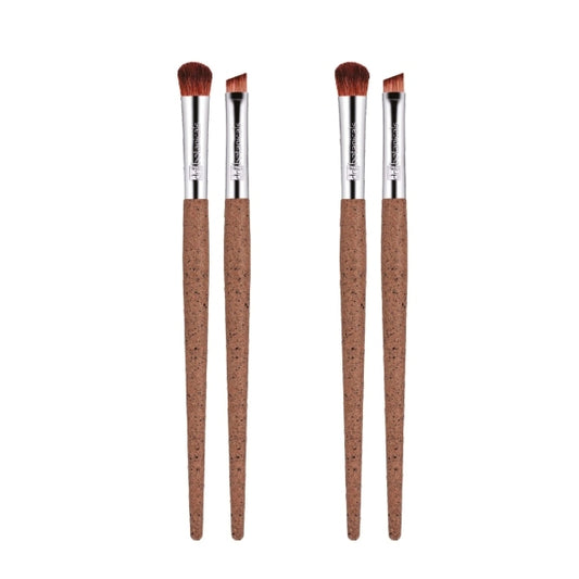 Dr.Botanicals Coffee Ground Set Of 2 Eye Brushes Twin Pack
