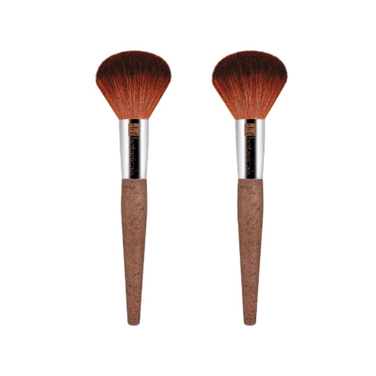 Dr.Botanicals Coffee Ground Powder Brush Twin Value Pack