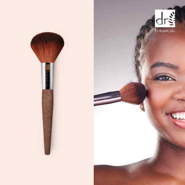 Dr.Botanicals Coffee Ground Powder Brush Twin Value Pack