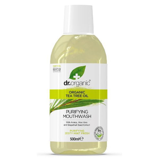 Dr.Organic Tea Tree Mouthwash 500Ml