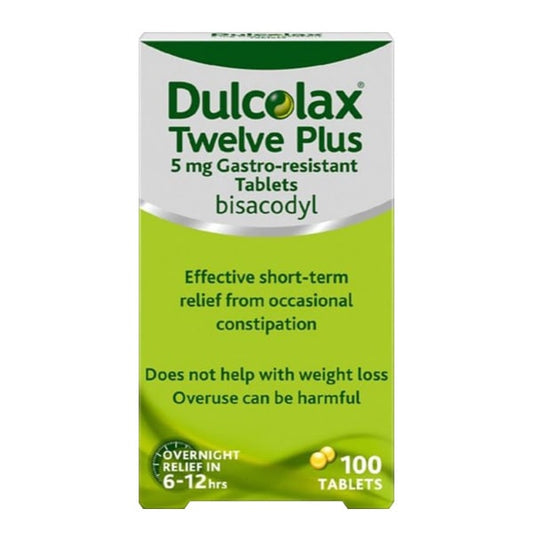 Dulcolax Twelve Plus Tablets X 100