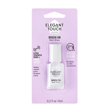Elegant Touch Brush On Nail Glue 6Ml