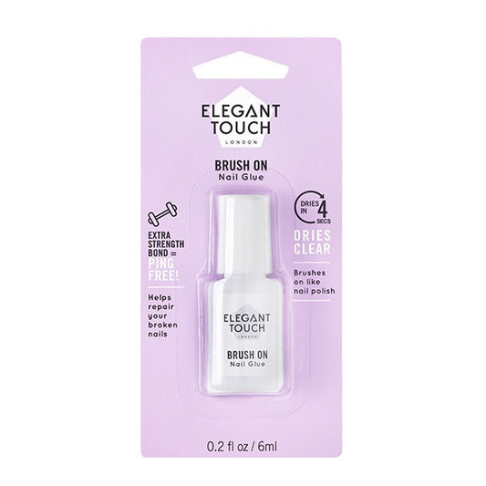 Elegant Touch Brush On Nail Glue 6Ml