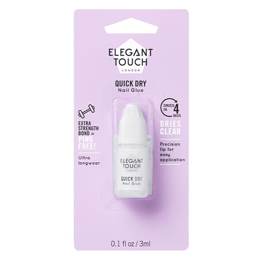Elegant Touch Quick Dry Nail Glue 3Ml