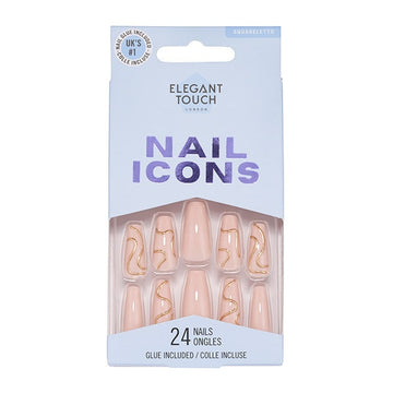 Elegant Touch Nail Icons Golden Godess
