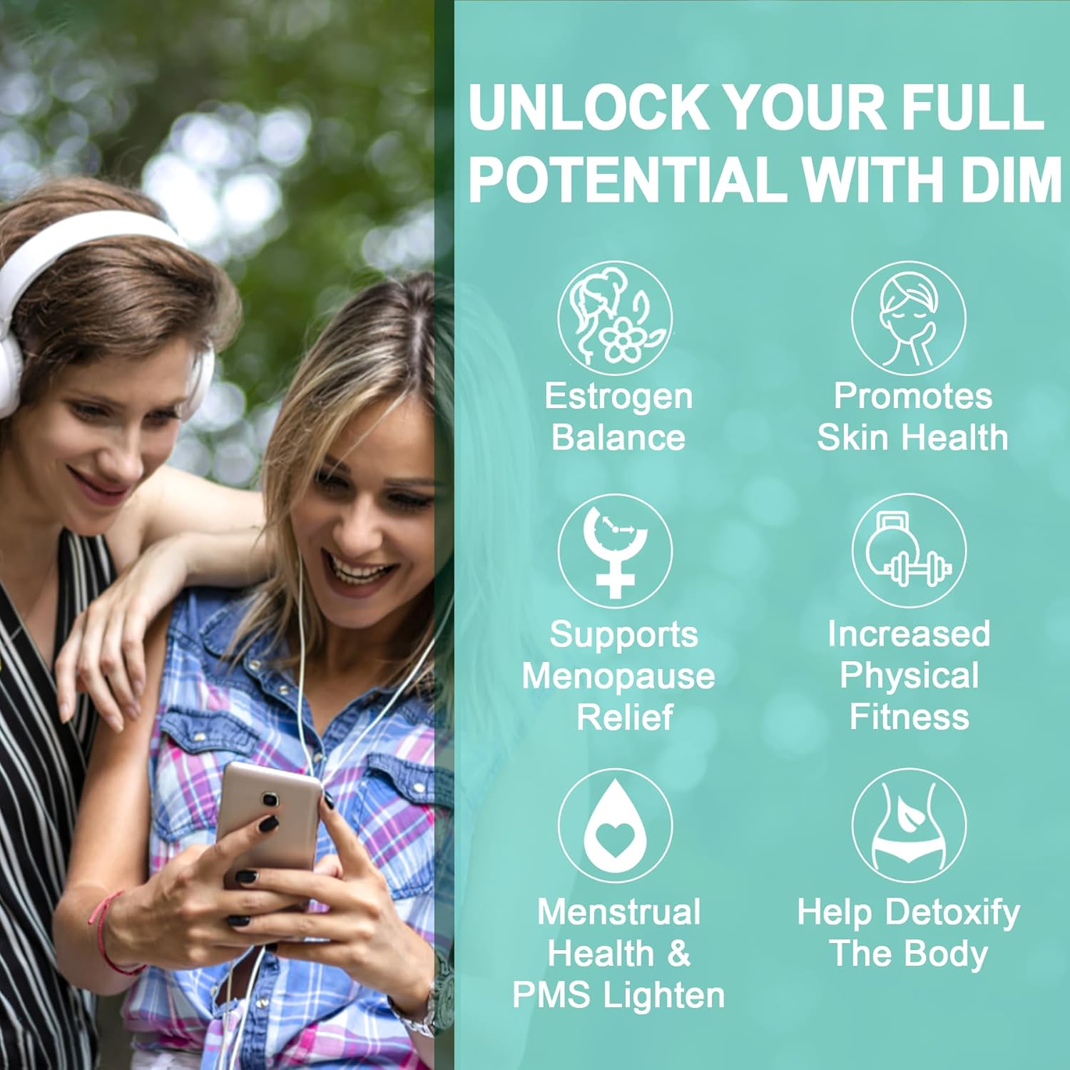 Dim Supplement Women 400Mg, Estrogen Supplement For Women, Sugar Free Dim Gummies For Men & Women W/ Biotin, Flaxseed Oil, Burdock, Calendula, Bioperine For Hormone Balance, Menopause & Prostate 60Cts : Health & Household