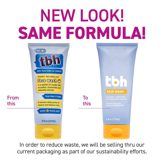 Tbh Kids Oil Free Face Moisturizer For Girls And Boys - Vitamin C, Peptides, And Hyaluronic Acid - Natural Ingredients, Made For Tweens - Sulfate, Paraben Free - 12 Oz