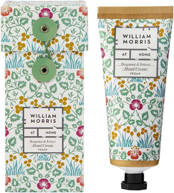 William Morris At Home Hand Cream 100Ml, Camelina Sativa Oil, She Butter, Hand Moisturiser, Travel Size, Vegan And Cruelty Friendly, Beauty Gift For Her, Sustainably Packaged