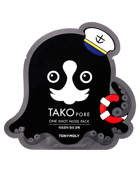 Tonymoly Tako Pore One Shot Nose Pack, 3 Pack - Nourishing Marine Plant Extracts And Mud Condition And Purify Skin