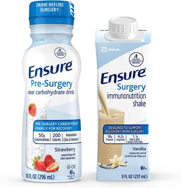 Ensure Surgery Perioperative 5-Day Bundle With 3 Ensure Pre-Surgery Clear Carbohydrate Drinks & 20 Ensure Surgery Immunonutrition Shakes